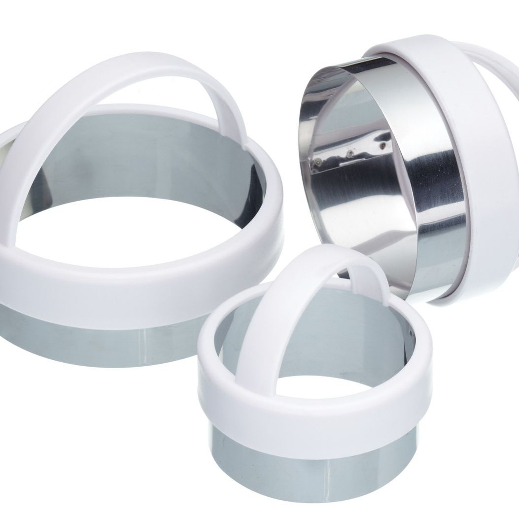 KitchenCraft Plain Round White Cutter Set