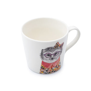 Creative Tipperleyhill Hedgehog Print Fine China Mug