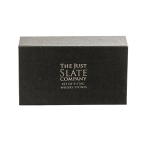 Just Slate Set of Stag Engraved Whisky Stones
