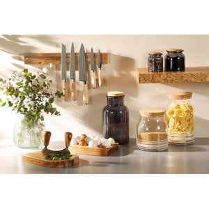 KitchenCraft Natural Elements Acacia Wood Magnetic Knife Rack