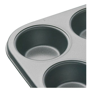 MasterClass Non-Stick 6 Hole Deep Cake Pan