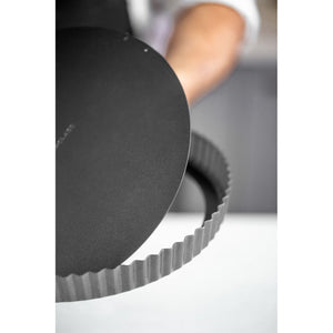 MasterClass Non-Stick 20cm/8" Loose Base Fluted Quiche/Flan Tin
