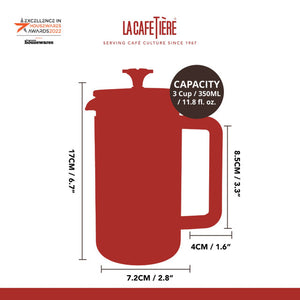 La Cafetière Pisa Copper 3 Cup Cafetiere