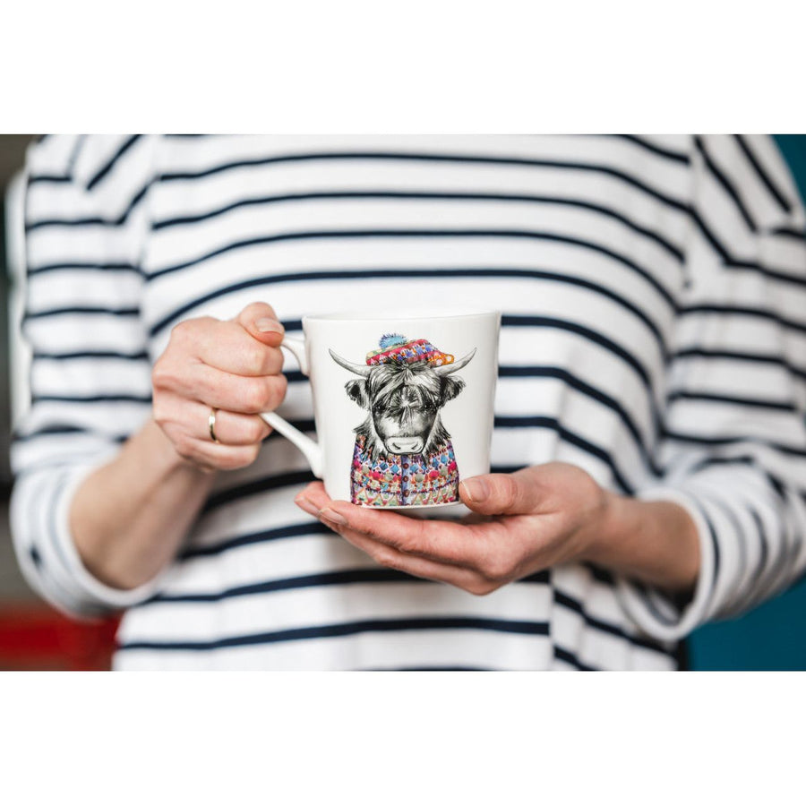 Creative Tipperleyhill Highland Cow Fine China Mug