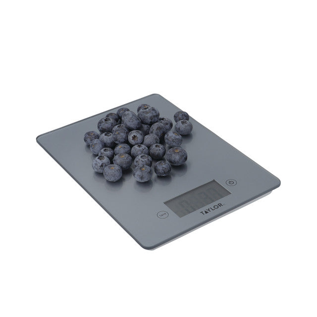 Taylor Pro Pewter Glass Digital 5Kg Kitchen Scales