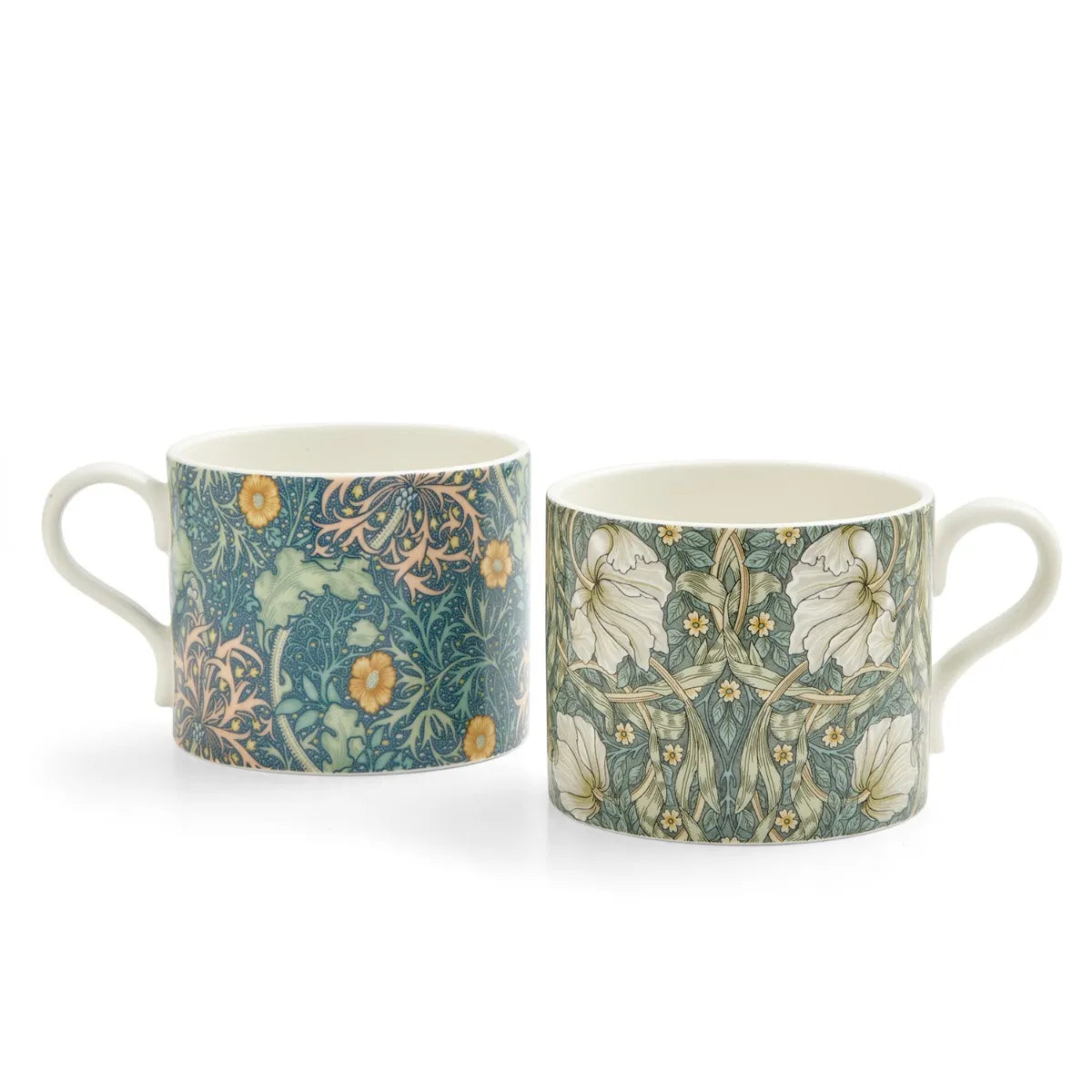 Spode William Morris & Co Seaweed & Pimpernel Set of 2 Mugs