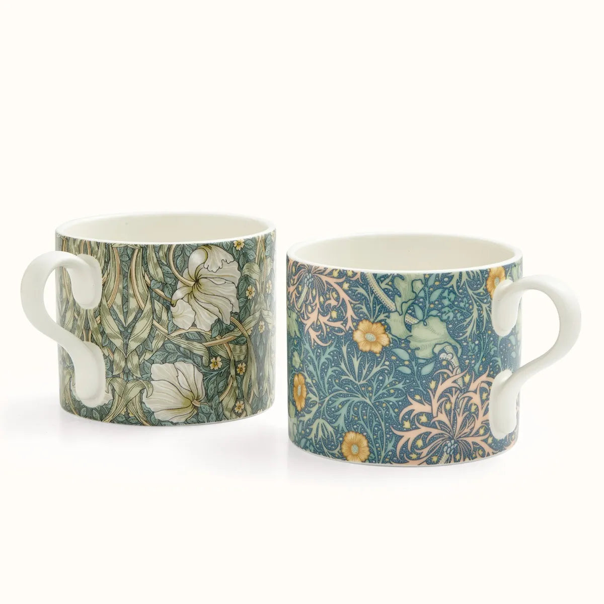 Spode William Morris & Co Seaweed & Pimpernel Set of 2 Mugs
