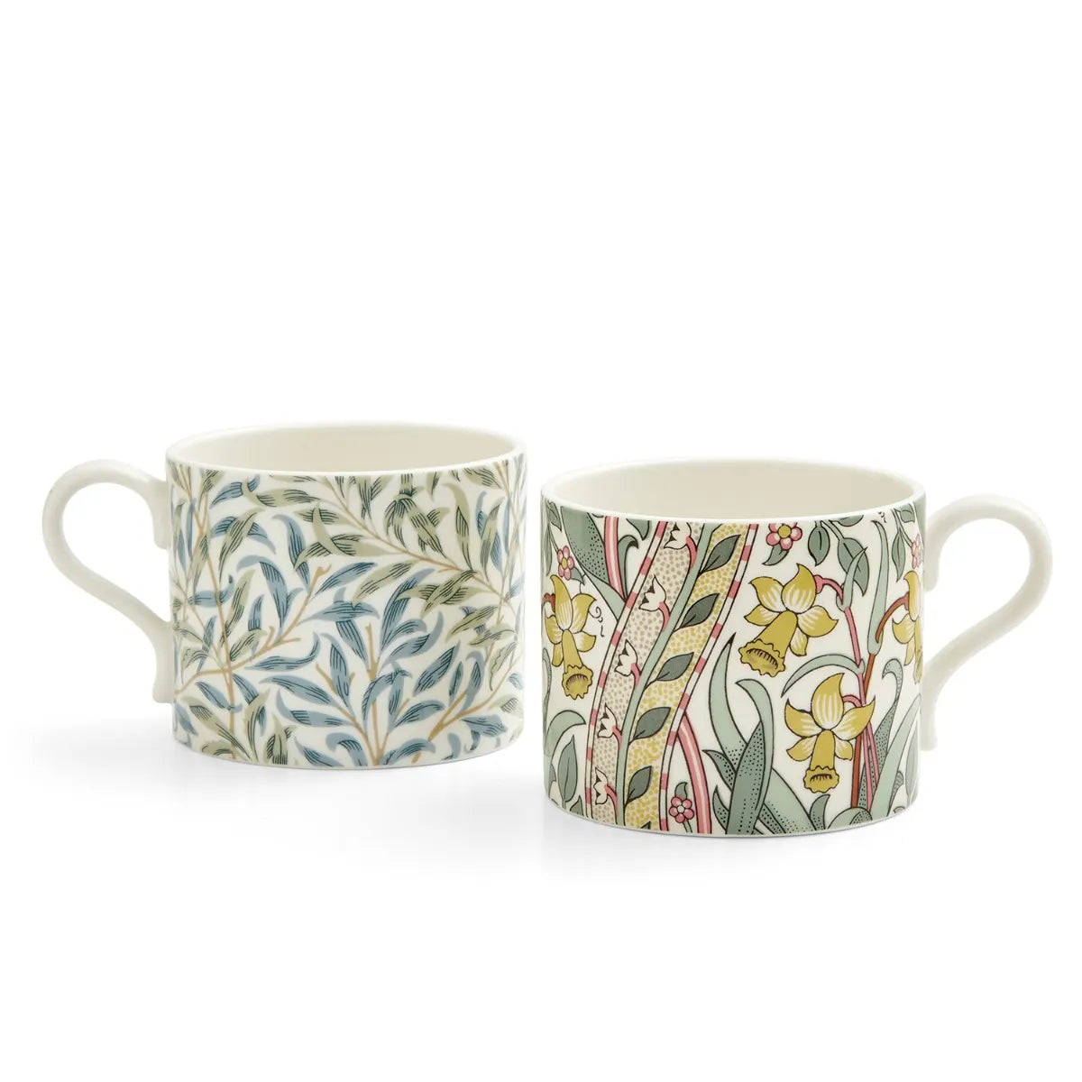 Spode William Morris & Co Daffodil & Willow Bough Set of 2 Mugs