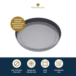 MasterClass Crusty Bake Non-Stick 30cm Fluted Round Flan