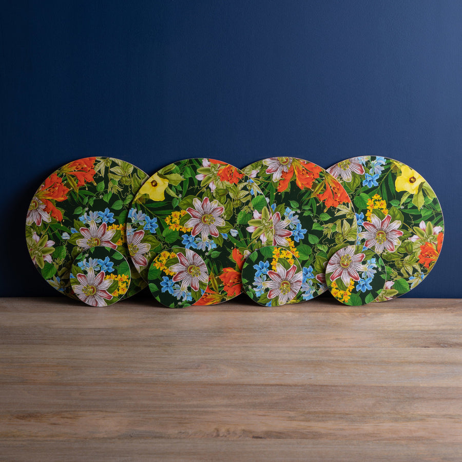 Creative Set Floral Coasters