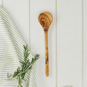 Just Slate Olive Wood Round Spoon