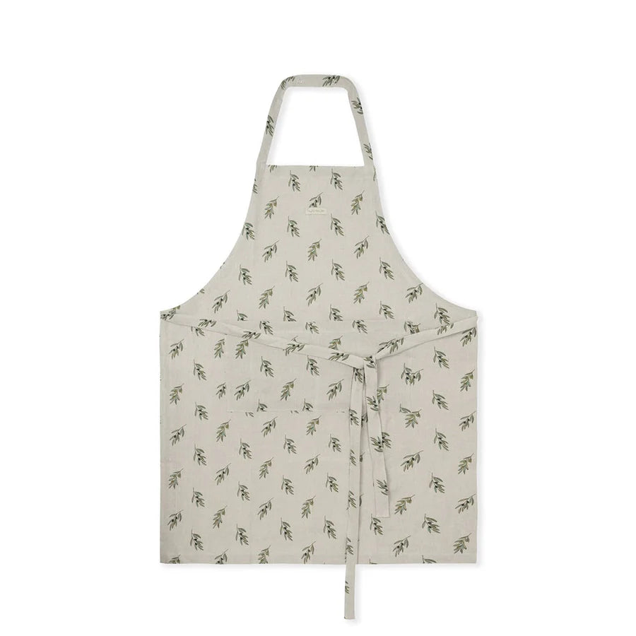Sophie Allport Olive Linen Adult Apron
