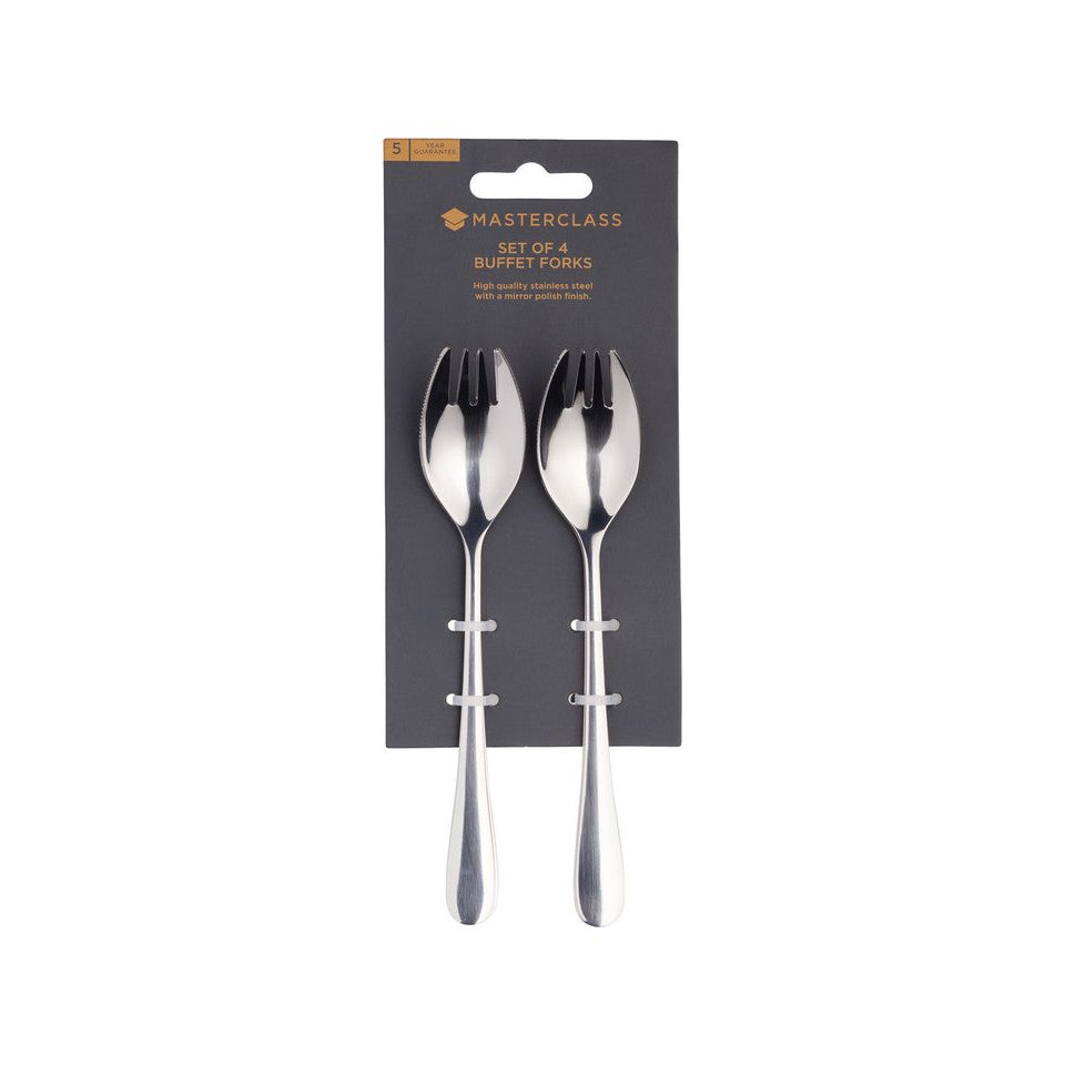 MasterClass Set of 4 Buffet Forks