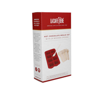 La Cafetière Hot Chocolate Mould with 24-Pack Spoons