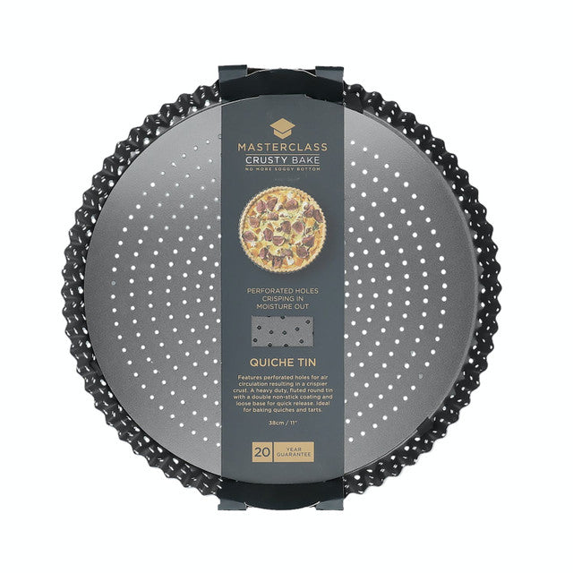 MasterClass Crusty Bake Non-Stick 28cm Fluted Round Flan