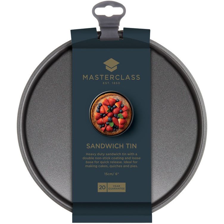 MasterClass Non-Stick 15cm/6" Loose Base Sandwich Pan