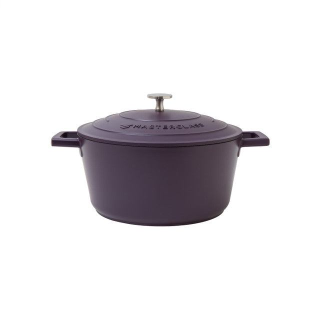MasterClass 24cm Cast Aluminium Purple Casserole
