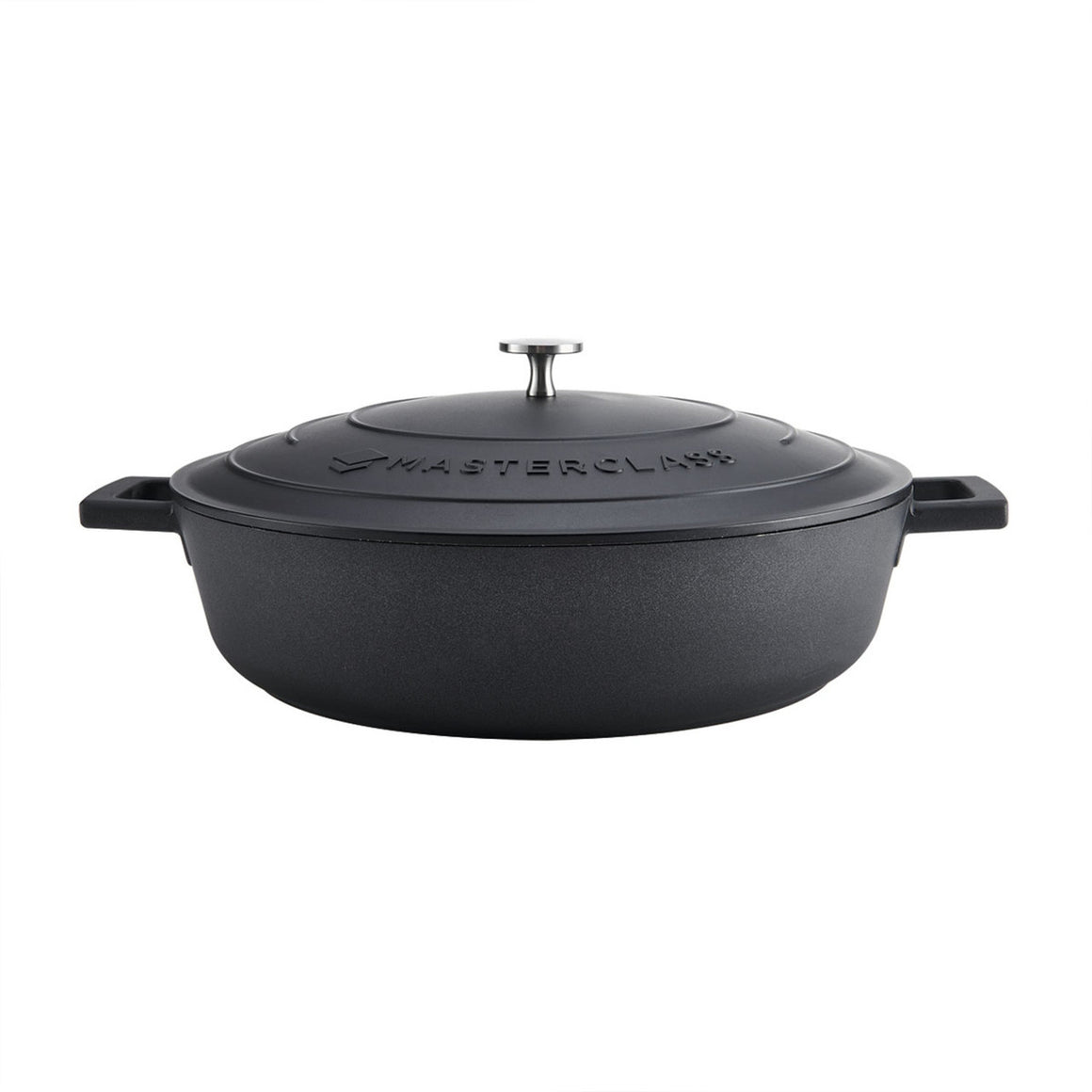 MasterClass Cast Aluminium 32cm Black Shallow Casserole