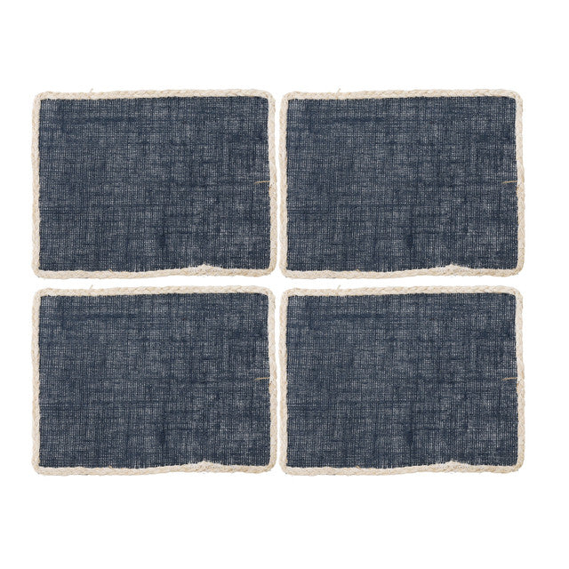 Creative Tops Blue Hessian Placemats