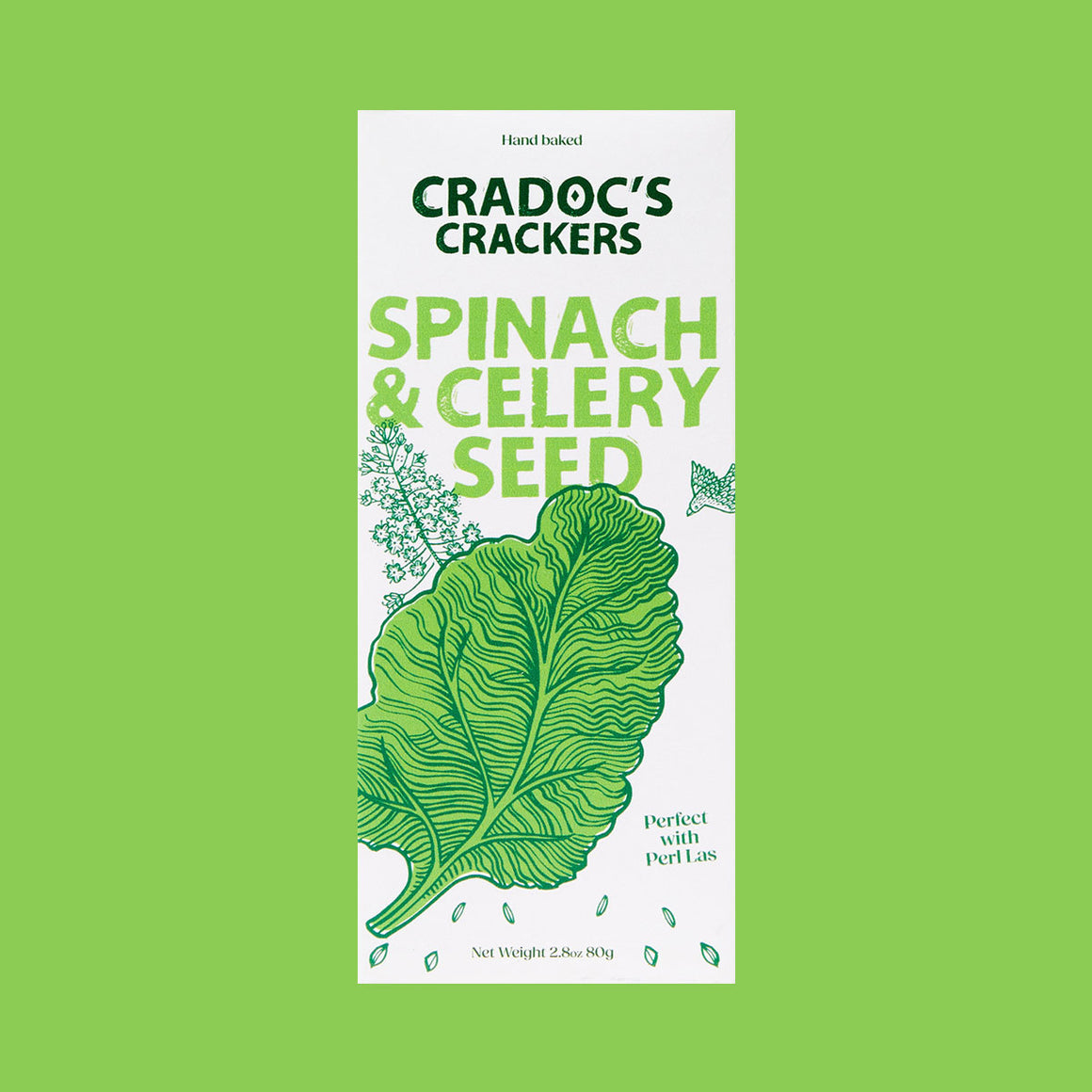 Cradoc's Spinach & Celery Seed Cracker