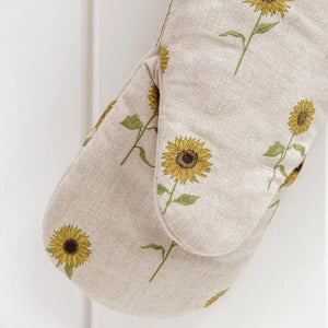 Sophie Allport Sunflowers Linen Oven Mitt