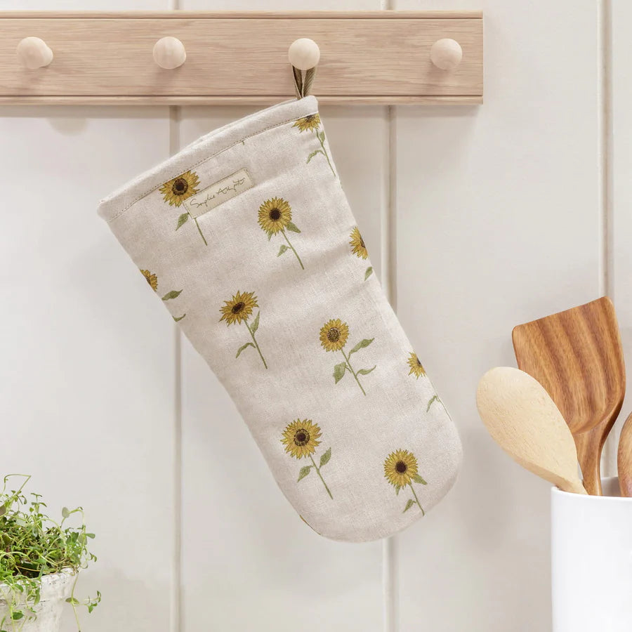 Sophie Allport Sunflowers Linen Oven Mitt