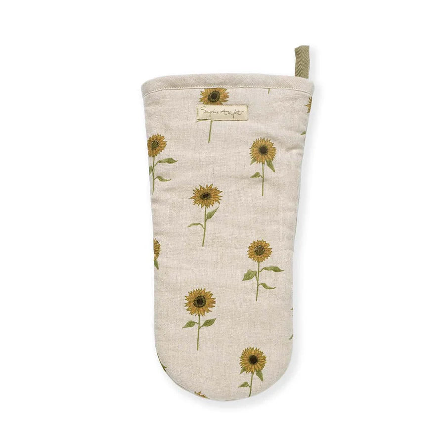 Sophie Allport Sunflowers Linen Oven Mitt