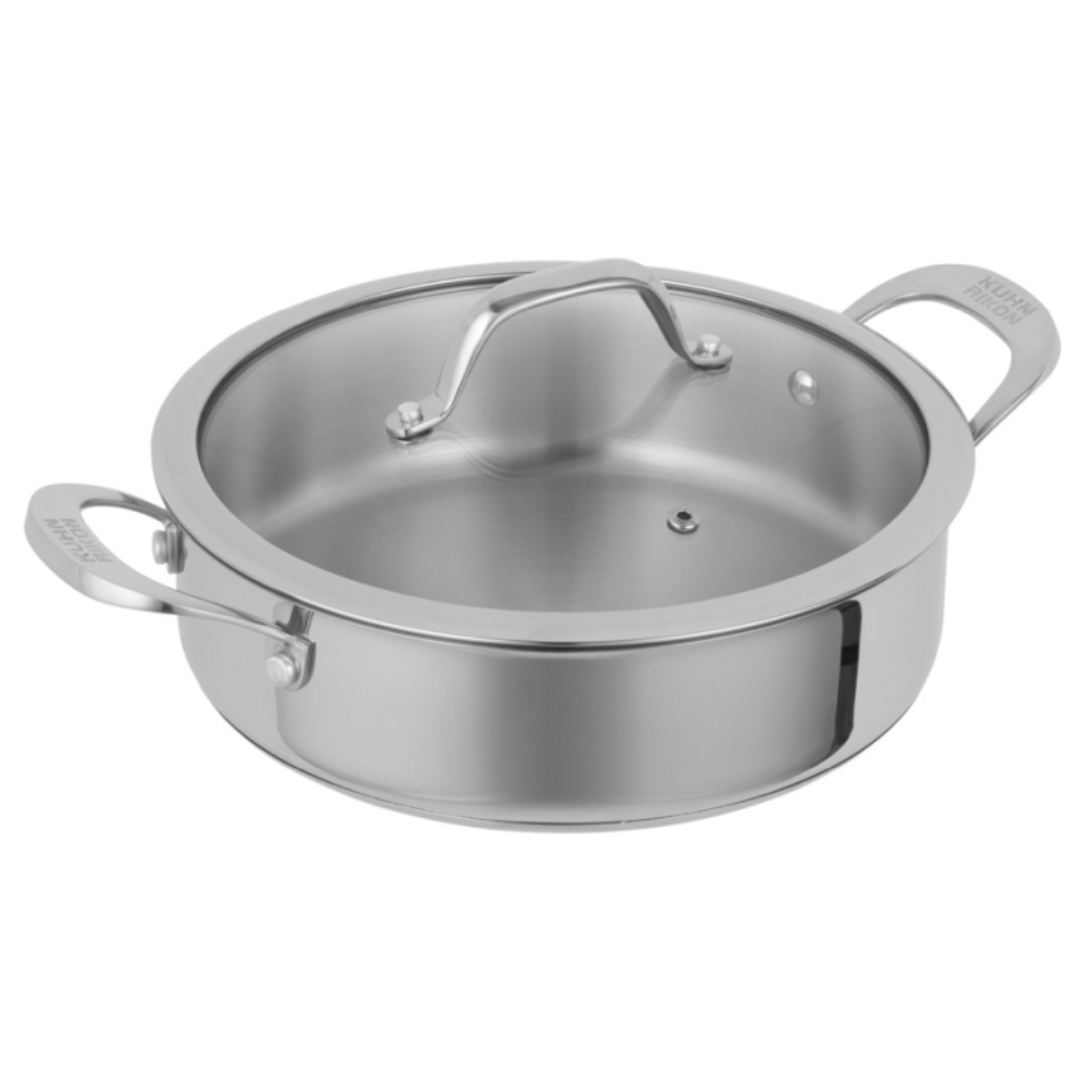 Kuhn Rikon Stainless Steel Allround Uncoated Shallow Casserole - All Sizes