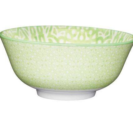 KitchenCraft Green Tile Ceramic Bowl