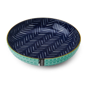 Mikasa Indigo Chevron 21cm Stoneware Bowl
