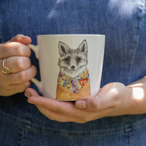 Mikasa Tipperleyhill Fox Print Fine China Mug