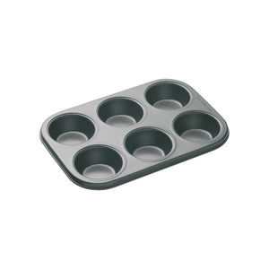 MasterClass Non-Stick 6 Hole Deep Cake Pan