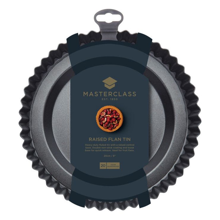 MasterClass Non-Stick 20cm Raised Flan Tin