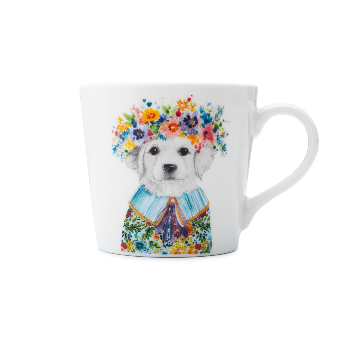 Creative Tipperleyhill Puppy Print Fine China Mug