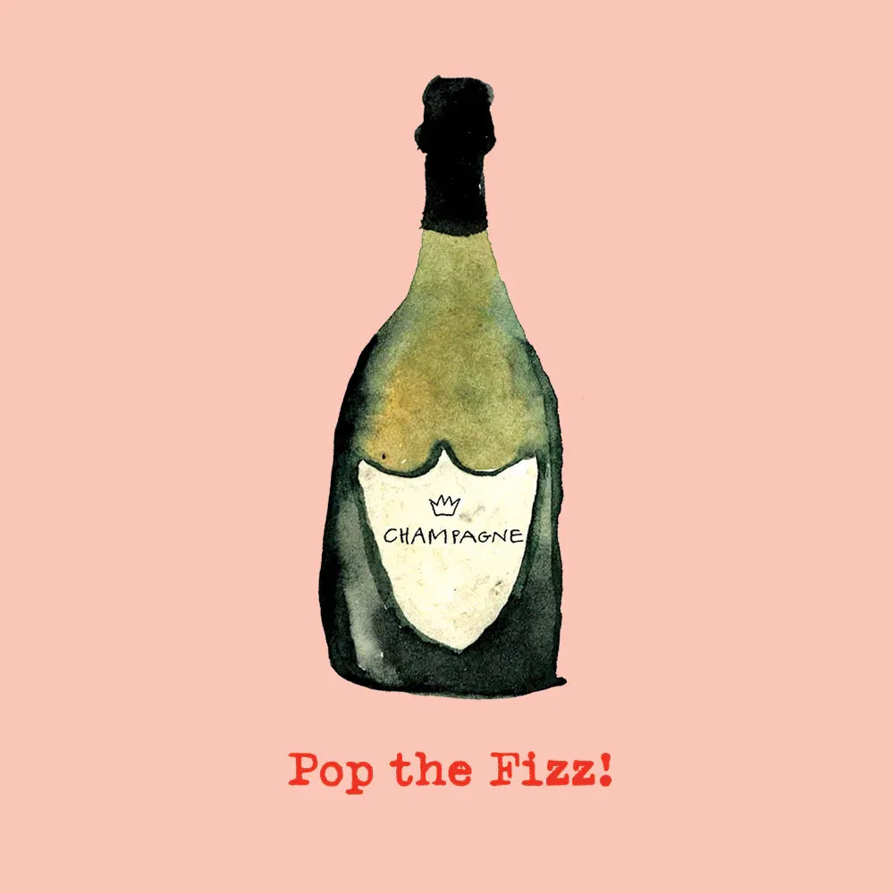 Poet & Painter Pop The Fizz Mini Card