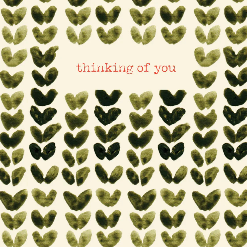 Poet & Painter Thinking You Mini Card