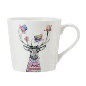 Creative Tipperleyhill Stag Print Fine China Mug
