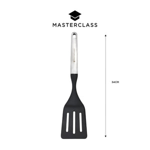 Masterclass Soft Grip Stainless Steel 34cm Slotted Turner