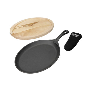 KitchenCraft World Of Flavours Cast Iron Fajita Sizzler
