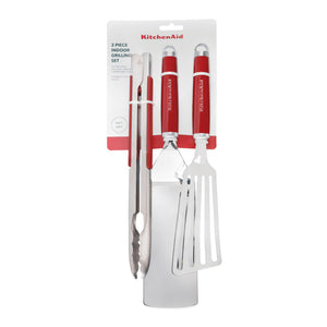 KitchenAid 3 Piece Red Grilling Set