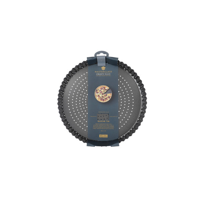 MasterClass Crusty Bake Non-Stick 25cm Fluted Round Flan