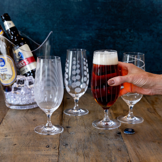 Creative Set Mikasa Cheers Stemmed Pilsner Glasses