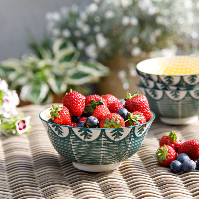 KitchenCraft Leafy Green Bowl In One