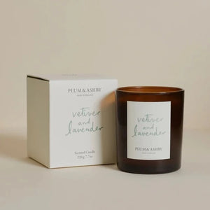 Plum & Ashby Vetiver & Lavender Candle