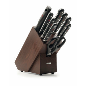 Wusthof Classic 9 Piece Set with Ash Brown Block