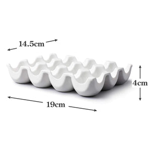 CKS White 12 Hole Egg Holder