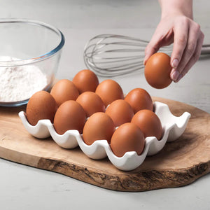 CKS White 12 Hole Egg Holder