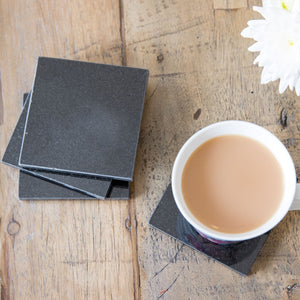 Creative Tops Black Granite Set of 4 Coasters