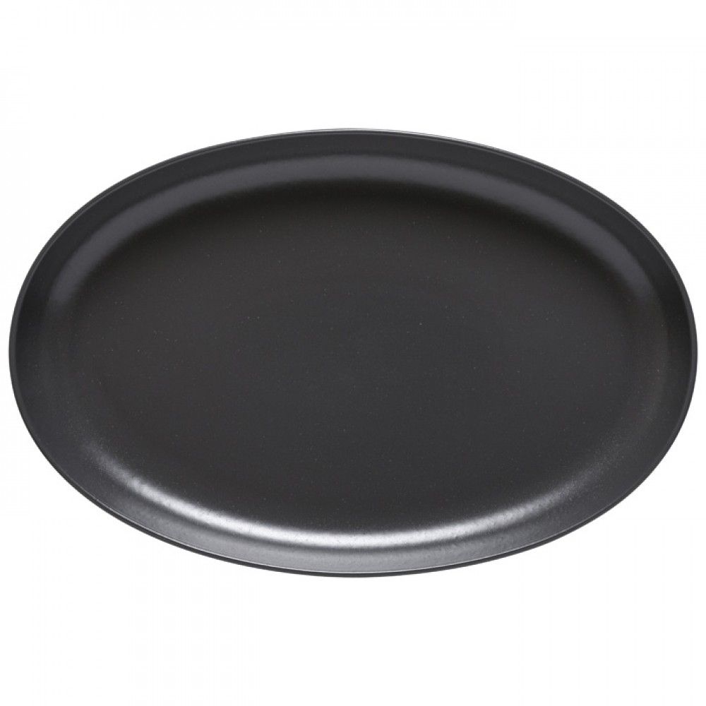 Pacifica Seed Grey Oval Platter