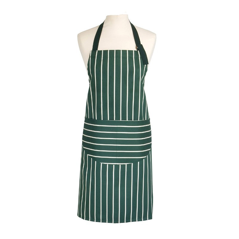 Dexam Green Butchers Stripe Apron